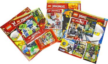 XL-Blindbag Lego Ninjago Helden-Power  (3x Magazines + 3x Lego Extras) Pack 2